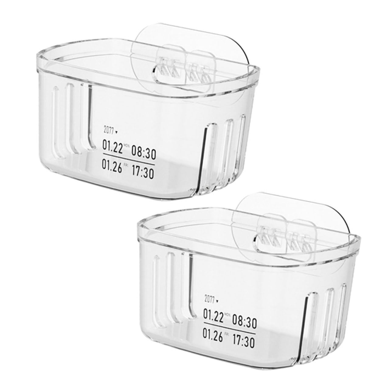 Alipis 8stücke Wandhängender Aufbewahrungskorb Für Zwiebeln Und Knoblauch Transparente Küchenorganizer Für Gewürze Obst Und Lösung Platzersparnis Küche