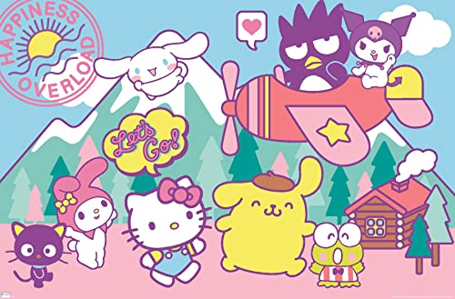 hello kitty pictures - Hello Kitty and Friends - Happiness Overload Wall Poster