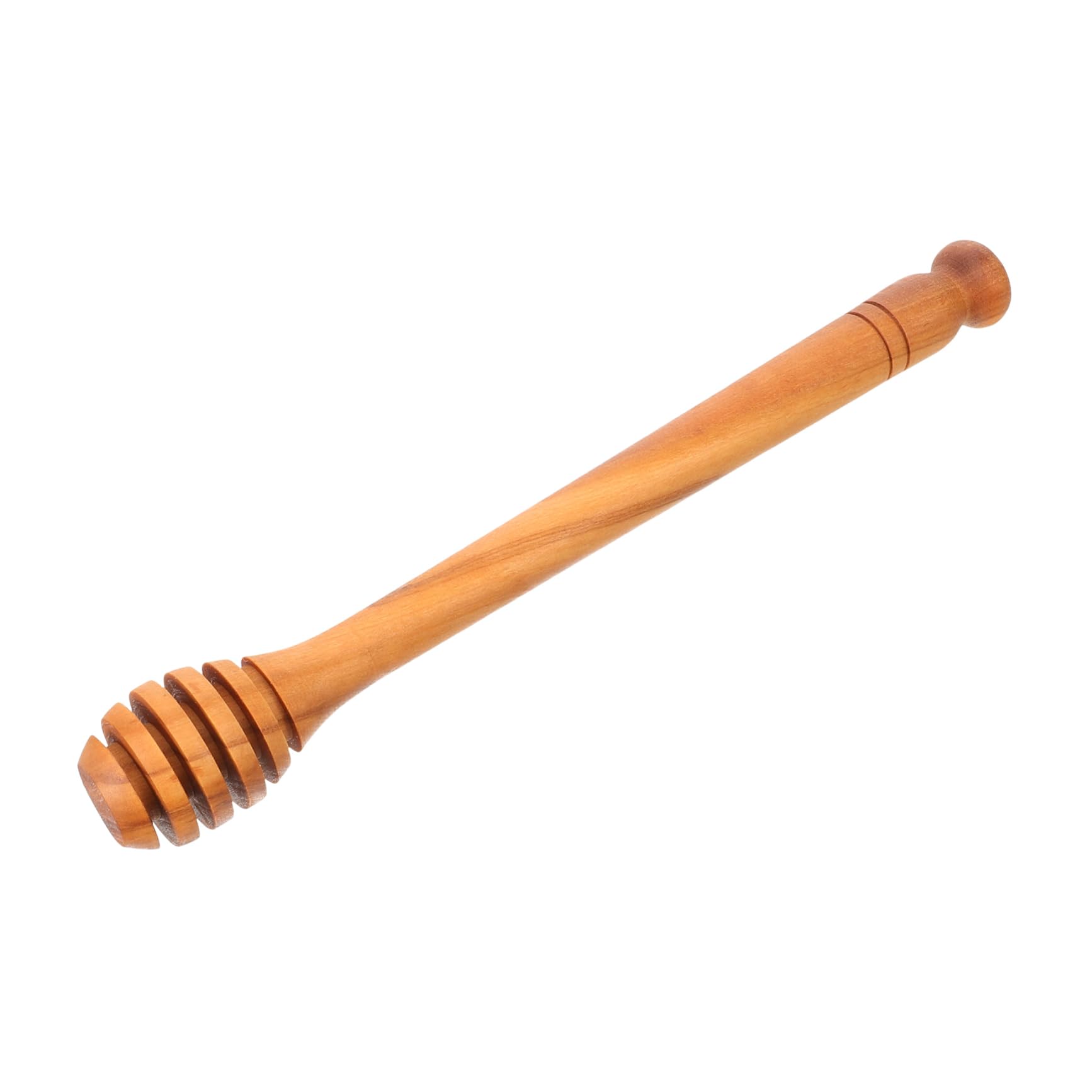 Mobestech Wooden Honey Dipper Reusable Honey Stirring Stick with Deep Grooves for and Syrup Kitchen Tool for Drizzling and Mixing
