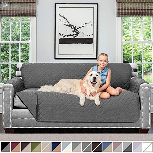Sofa Shield Original Patent Pending Reversible Large Sofa Protector for Seat Width up