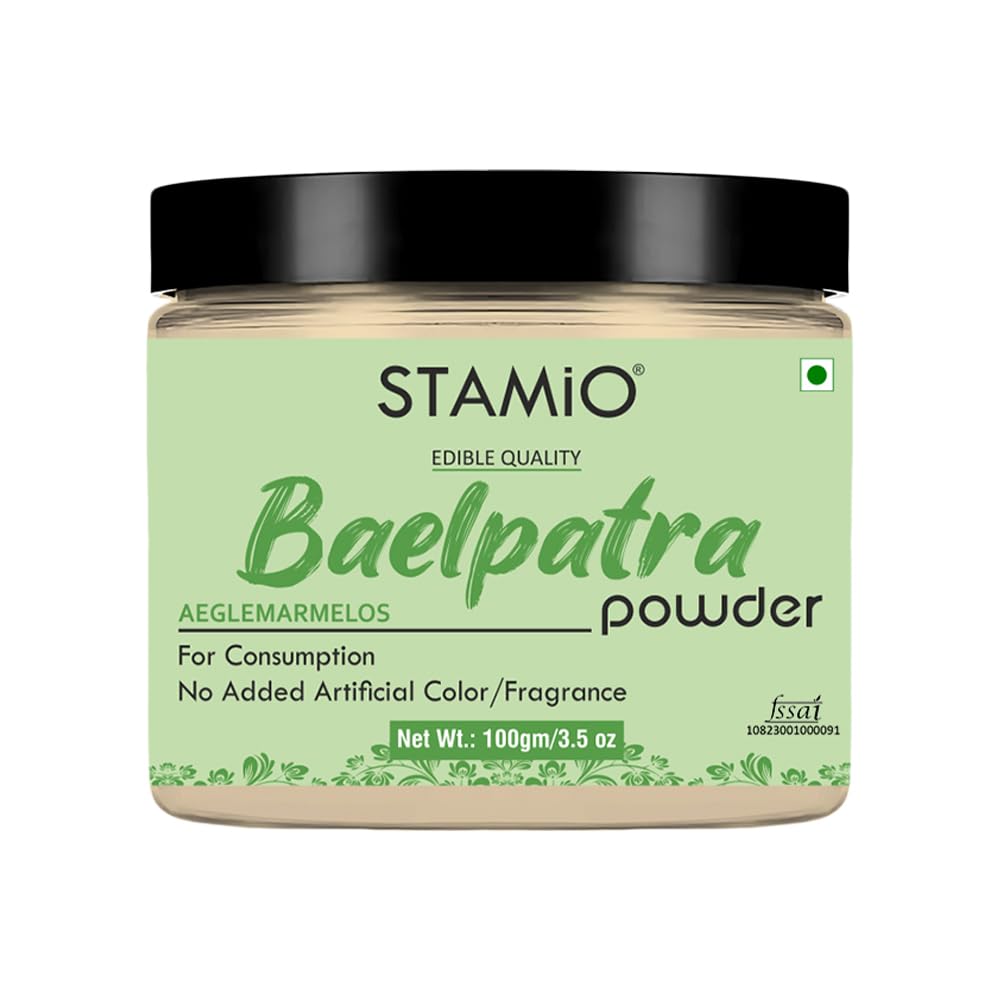 STAMIO Baelpatra Powder 100 gm | Bilva Leaves, Bel Patra/Leaf, Aegle marmelos | Digestive Health | Diabetes | In Jar 3.53 oz (B0CD6273N2) Amazon Price History, Amazon Price Tracker