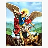 St Michael The Archangel Angel Catholic Saint Sticker Bumper Sticker Vinyl Decal 5'