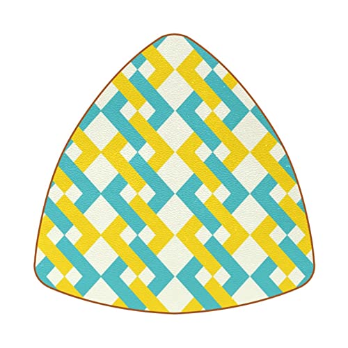 Sottobicchiere triangolare a incastro con motivo astratto (set di 6) sottobicchieri riutilizzabili per bevande