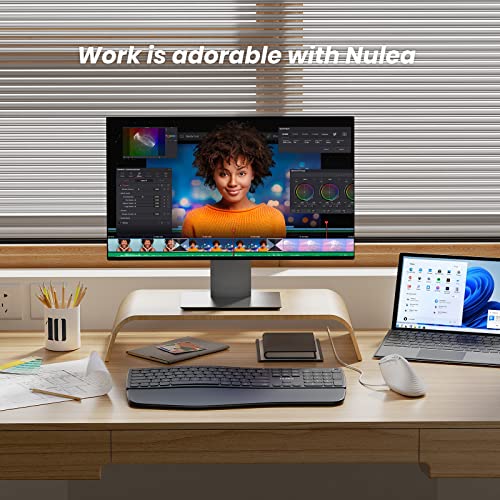 Nulea M504 Wired Vertical Mouse, USB Ergonomic Optical Mouse with 4 Adjustable DPI, 11 RGB Backlight Modes, Compatible for Laptop, PC, Desktop, Mac, White by Nulea - Image 8