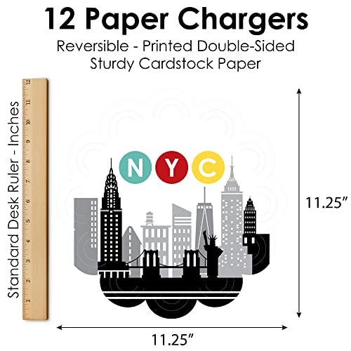 Decoración de Mesa Redonda de Papel para Fiesta NYC miniatura 6