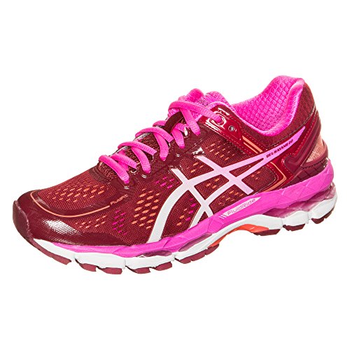 Asics Gel-kayano 22, Damen Laufschuhe, Rot (deep Ruby/white/pink Glow 2601), 39.5 EU
