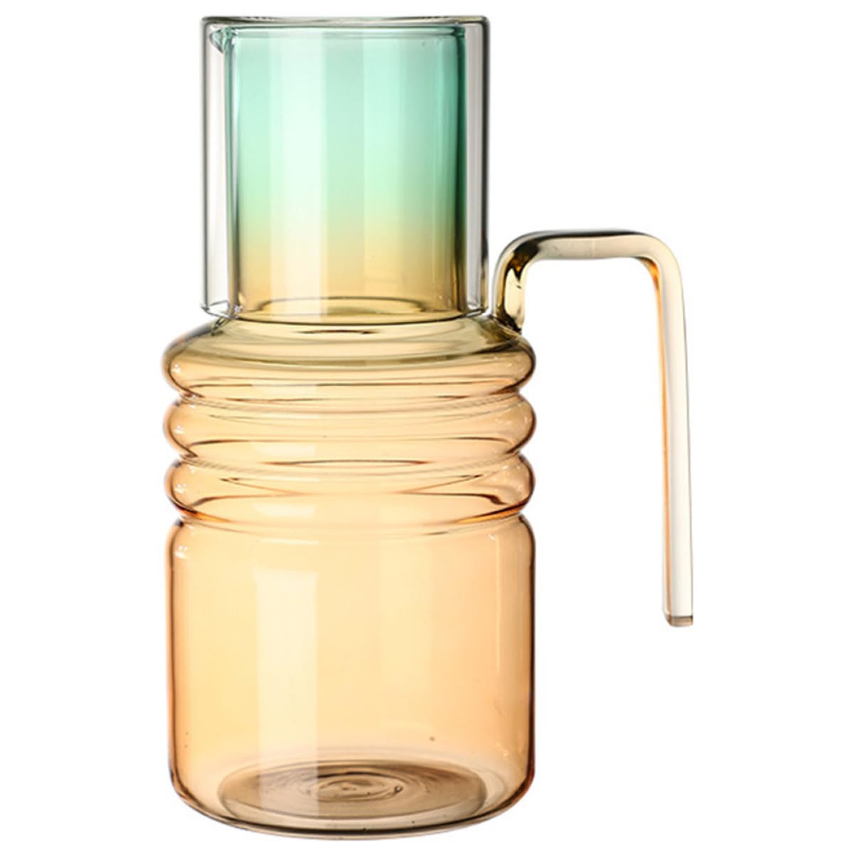 Jarra de Agua Fría de Vidrio 1400ml Tapa Multifunción