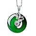 Natural Green Hetian Jade Butterfly Pendant Silver Necklace Chinese Jadeite Amulet Fashion Charm Jewelry Gifts for Women Her (Color : pink)