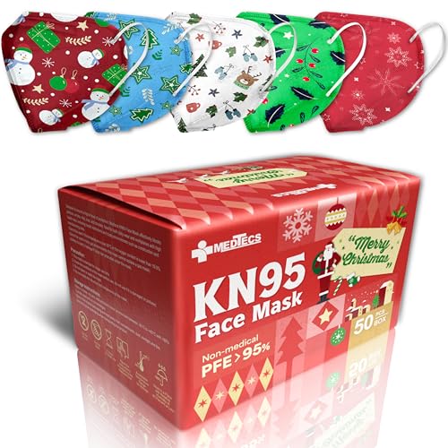 Medtecs KN95 Face Masks Disposable Individually Wrapped
