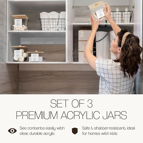 Image of Laundry Capsules and Dryer Sheets, Acrylic Laundry Room Containers, Organization Jars, Laundry Room Storage, Laundry Room Storage Jars for Laundry Room Organization