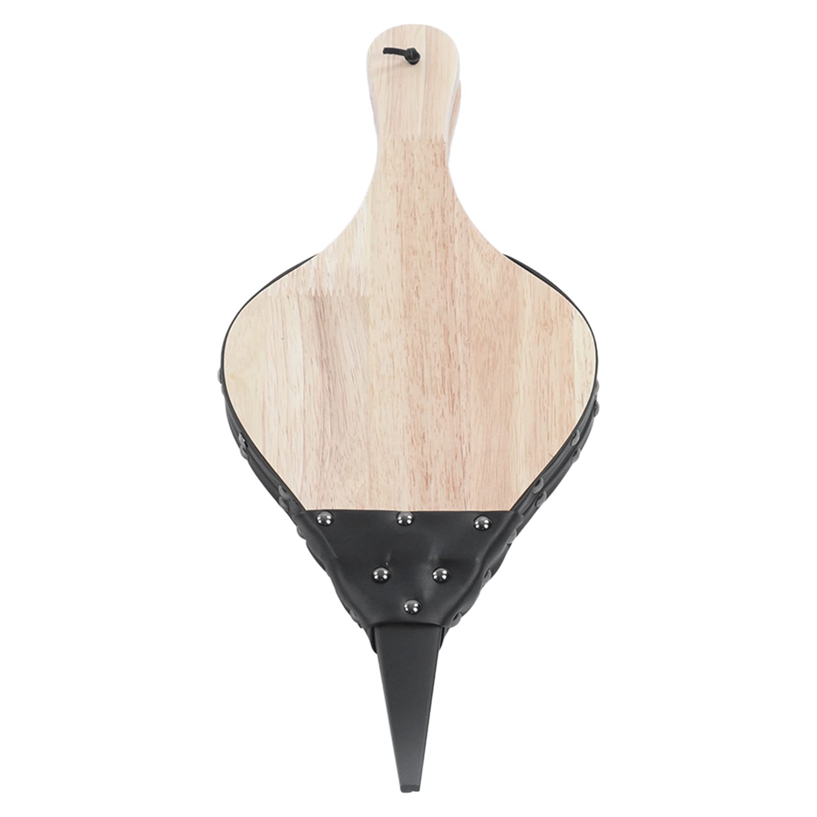 Soffietto per Camino, soffiatore per Camino, Soffietto in Pelle Resistente al Calore in Legno massello a Funzionamento Manuale con Design ergonomico per Barbecue, Campeggio e