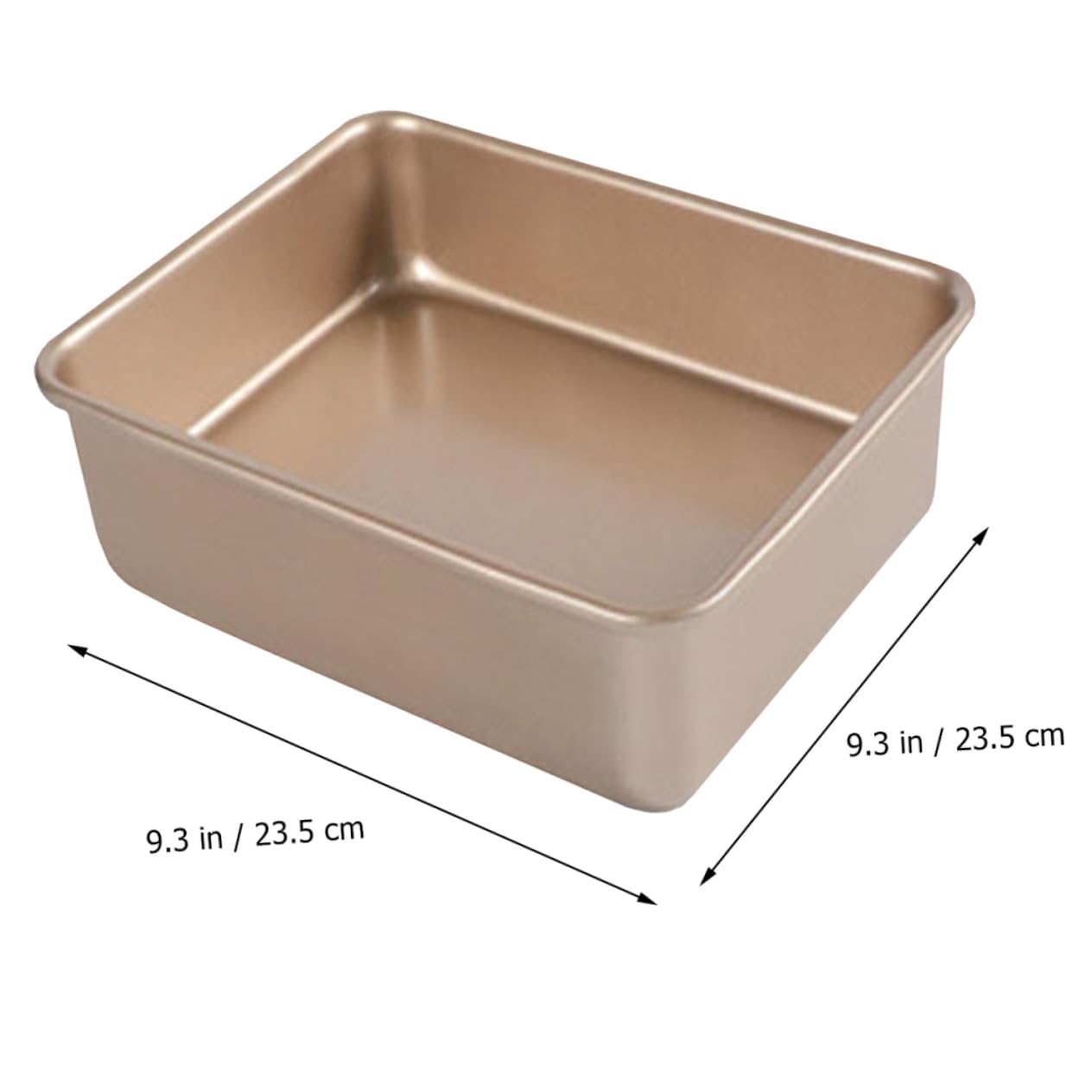 Mobestech Quadratische Edelstahl Kuchenform mit Antihaftbeschichtung Praktische Backform für Brot und Kuchen Eckige Backform für Ofen und Grill