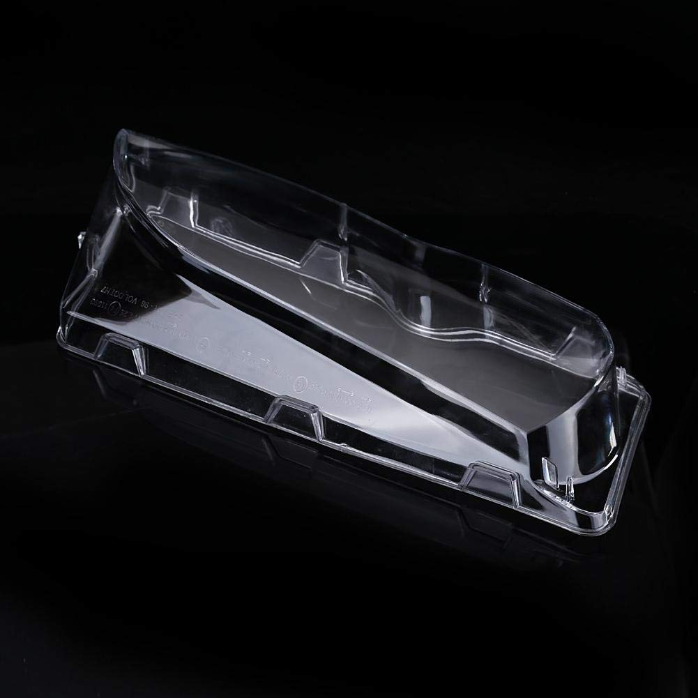 Qiilu Lente per Faro, 2 Pezzi Copriobiettivo Trasparente per Faro Auto per Serie 3 E46 01-05 Facelift 63126924043 63126924044