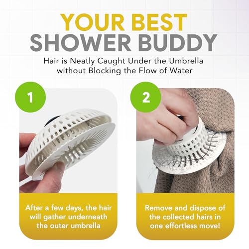 ShowerShroom Stealth atrapapelos para ducha y bañera miniatura 6