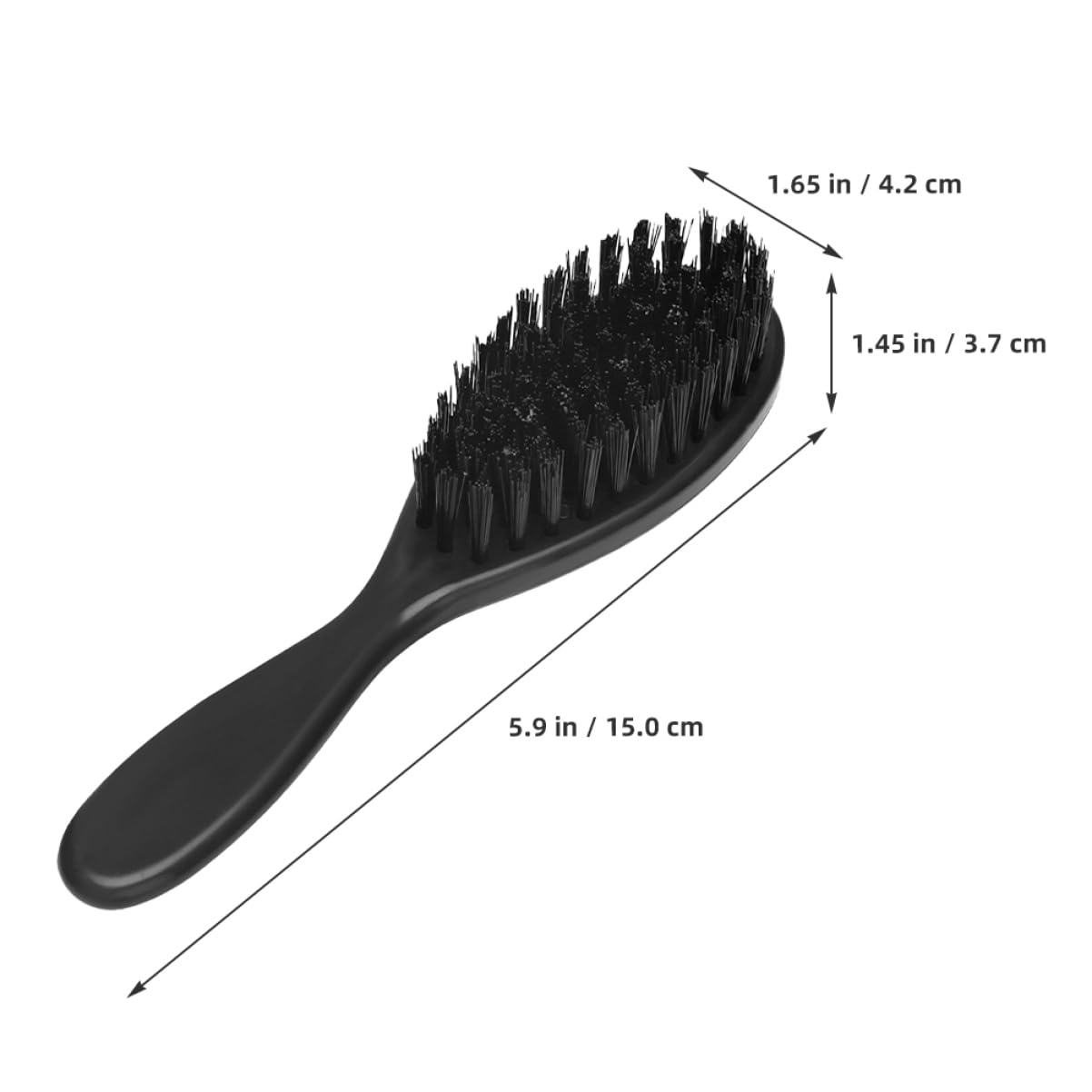 minkissy Men's Soft Beard Brush Travel Pocket Grooming Mustache Comb for Men Curly Hair Smoothing Brush