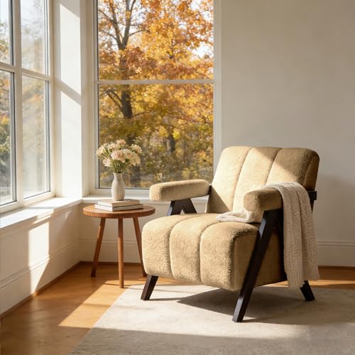 Sillón cómodo peluche marrón miniatura 1
