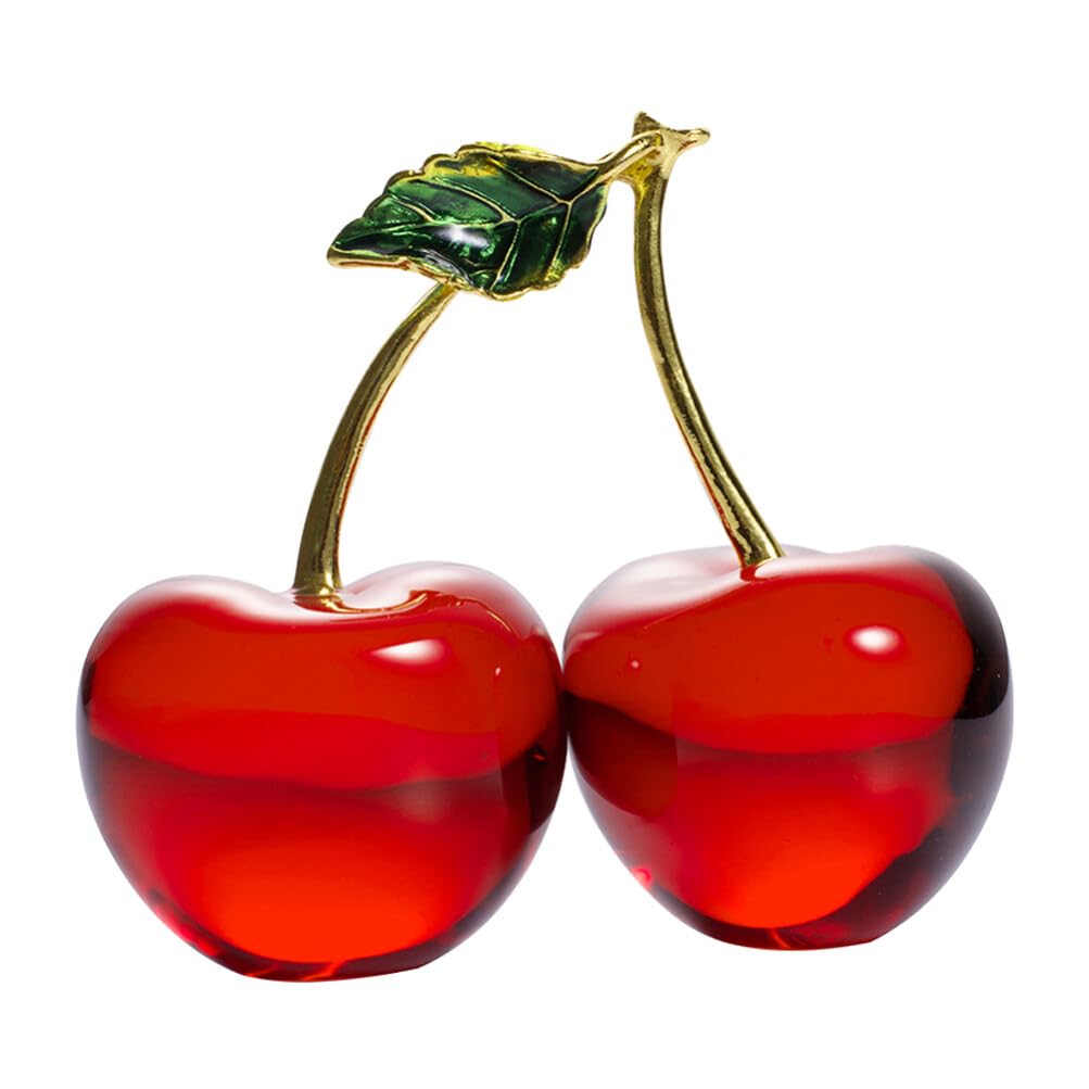 骨董　アンティーク　唐蝋製　桜桃　さくらんぼ　置物　飾り　写実 サクランボ桜桃D-min-318x198.jpg