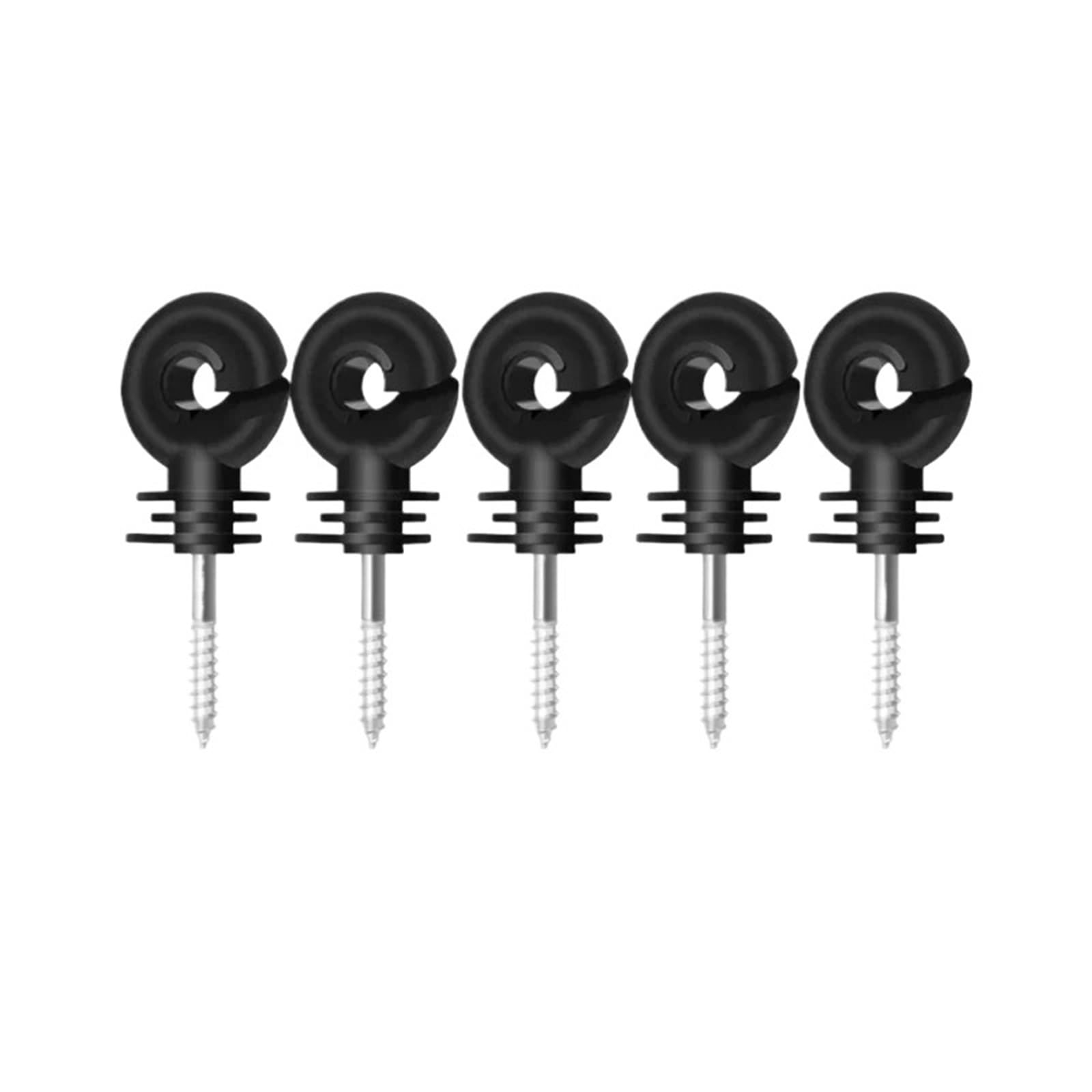 Isolanti elettrici a vite per recinzioni, 50 pezzi, accessori di sicurezza per il giardino agricolo per filo/tubo, ideali per attrezzature agricole e uso esterno