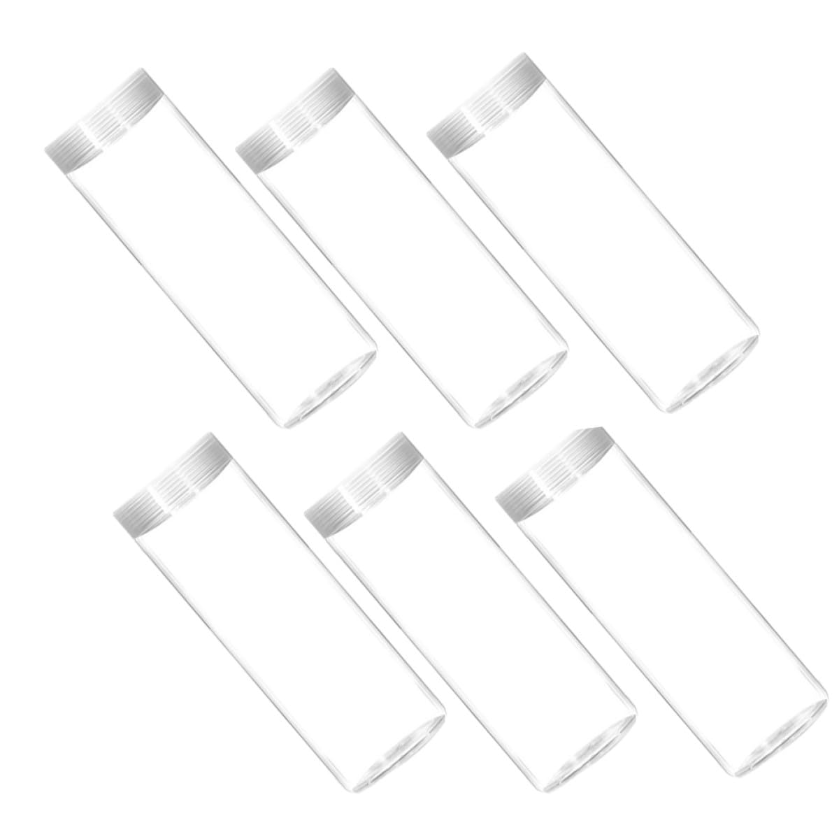 Tubo de almacenamiento para monedas de 25 centavos POPETPOP de plástico transparente 30 mm