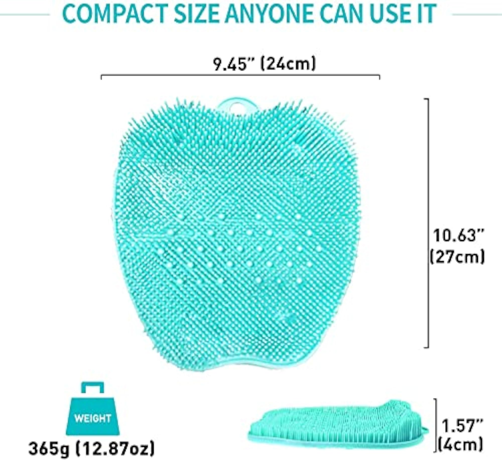 Shower Foot Scrubber Mat for Cleaning and Exfoliating