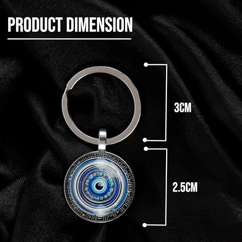 Image of Storite Evil Eye Keychain - Protective & Stylish Keyring for Men & Women - Ideal Gift for Friends & Family