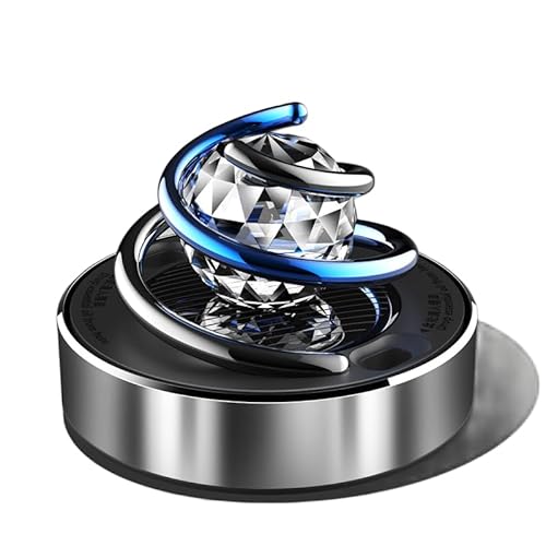 車載芳香剤車の芳香剤 車アロマディフューザー 車内芳香剤太陽エネルギー 無音自動回転 車内飾