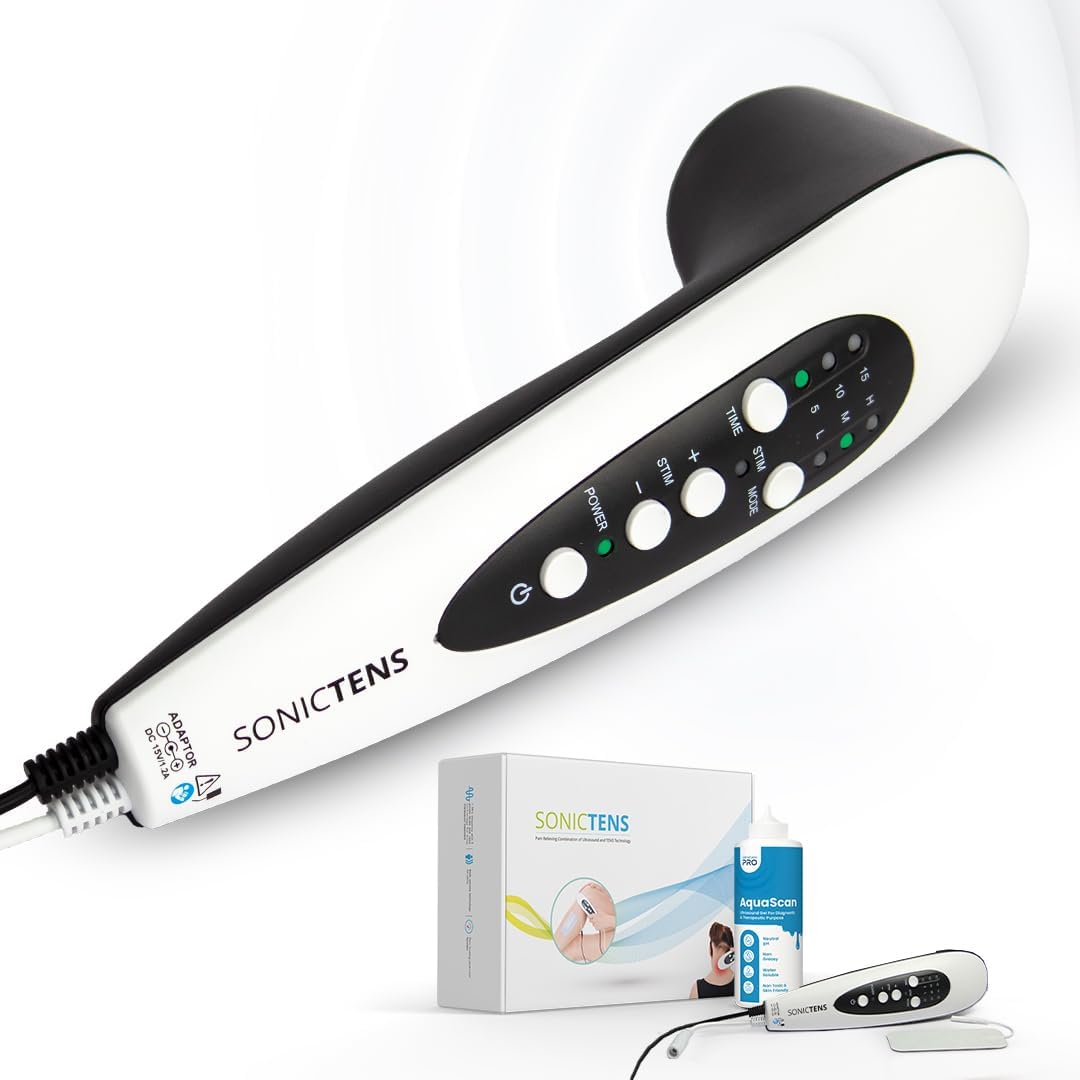 UltraCare PRO SONICTENS - Advanced Ultrasound And TENS Combination Pain Relief Massager For Arthritis, Shoulder, Back, Neck And All Kind Of Joint Pain (1 Year Warranty), Multicolour