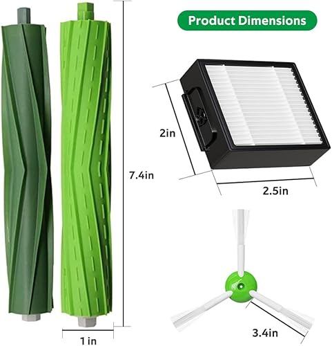 Miniatura 2 de Piezas de repuesto para iRobot Roomba E I Series i3 i3+ i4 i4+ i6 i6+ i7 i7+ i8 i8+ Plus E5 E6 E7 evo Accesorios para aspiradora, 1 rueda delantera