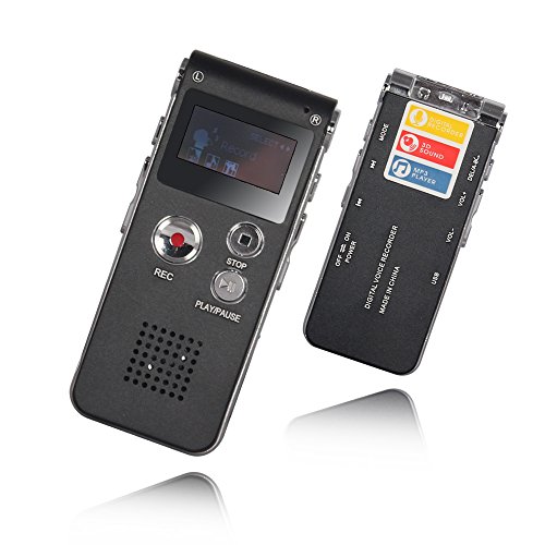 ACEE DEAL Digital Voice Recorder 8GB, Audio Voice Activated MP3 Player with Android