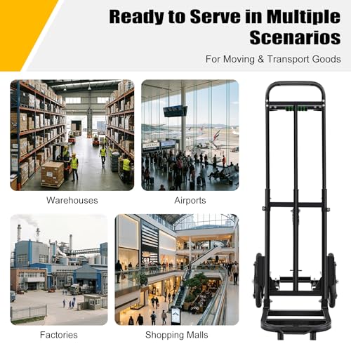 Carretilla para subir escaleras con capacidad 460 lb y 6 ruedas miniatura 7