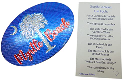 Imán Decorativo Myrtle Beach 3.5 Pulgadas Rectangular miniatura 2