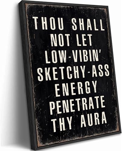 Black Framed Inspirational Motivation Canvas Wall Art, Self Care Therapy Poster Print Artwork, Positive Quotes Decor Picture, Encouragement Gift for Her or Him, Home Decoration, 8x10in