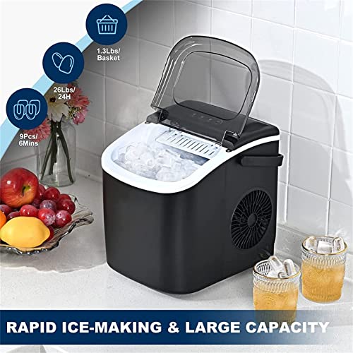 Máquina para Hacer Hielo Portátil de 26 lbs 24 h miniatura 4