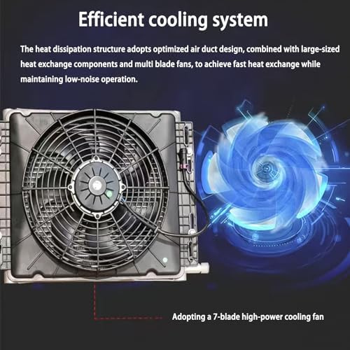 12V/24V RV Rooftop Air Conditioner - Compact Low-Profile DC Cooling Unit for Trucks & Camper Vans | Quiet & Efficient (Red Pro Edition)