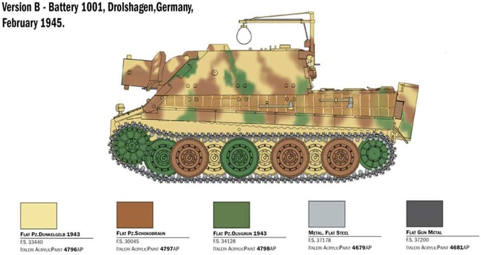 Italeri ITA6573 1:35 38cm RW 61 auf Sturmmorser Tiger [Model Building KIT]