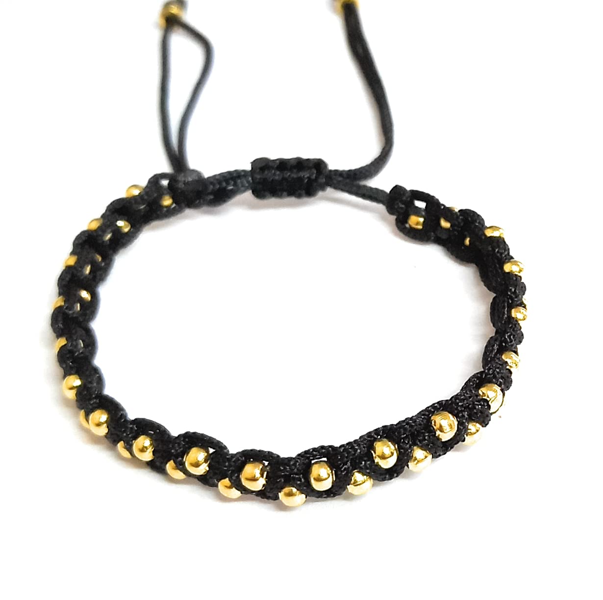 MANMORA Black thread with golden shaded beads bracelet for girls | boys | men | women (B0B1MBWFPR) Amazon Price History, Amazon Price Tracker