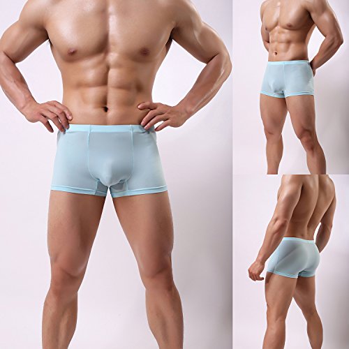 Men's Silk Boxer Briefs Stretch Breathable Underwear Pack Health to Wear4