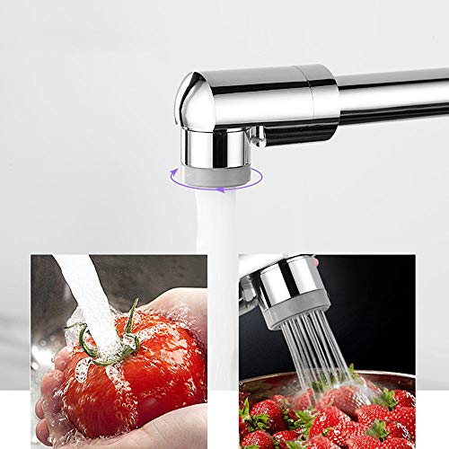 Robinet mural pliable pour évier de cuisine eau chaude et froide