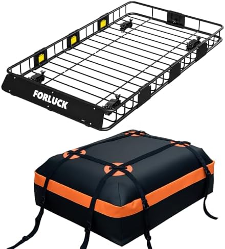 Forluck 64 x 39 x 5 Inch Universal 250 LBS Heavy Duty Roof Rack C...