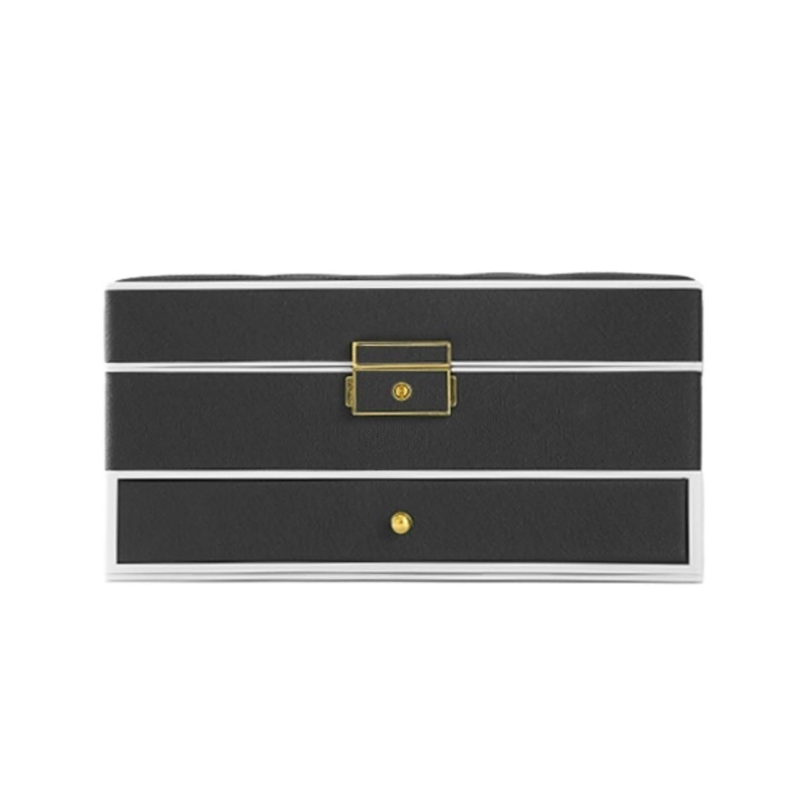 portagioie Portagioie con specchio e luci LED a due strati | Custodia portaoggetti for gioielli for esposizione di donne e ragazze porta gioielli