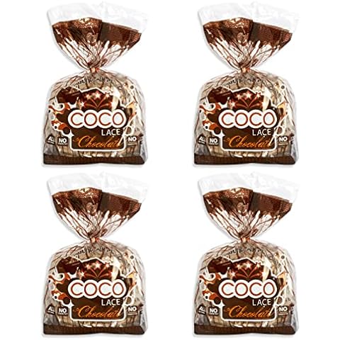4 PACK COCO LITE Popped Rice Cake CHOCOLATE LACE Cover