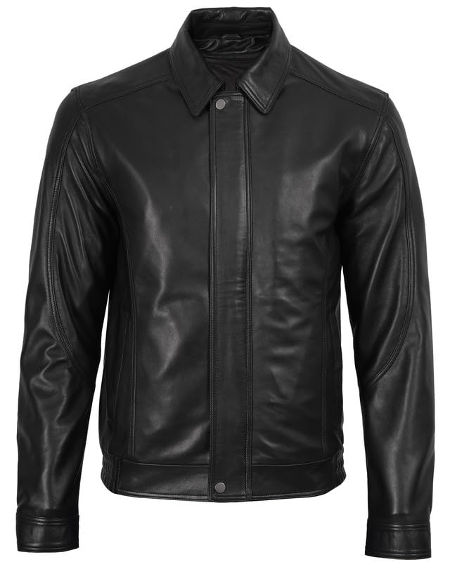 Image of Blingsoul Leather Jacket Men, Black and Brown Leather Jackets For Men