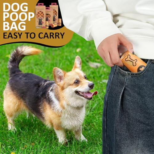Image of MEADOWS & MUTTS Dog Poop Bags - 120 Count Compostable Biodegradable Plant Based Pet Waste Bags | Leak Proof Extra Thick | Lavender Scented Eco-Friendly Puppy Poop Bags