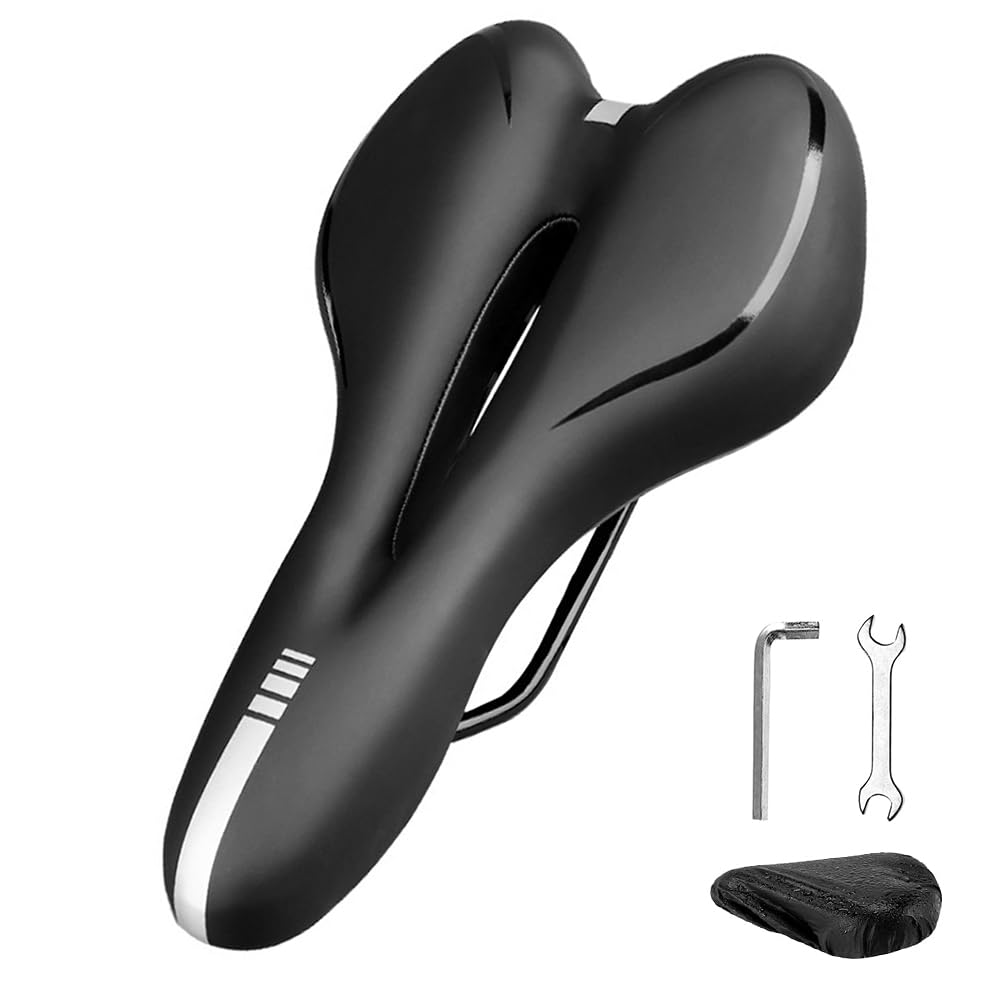 Sella Bici In Gel Per Uomo E Donna - Ammortizzata, Impermeabile, 29x17cm, Per MTB, E-Bike, City Bike - Foto 9