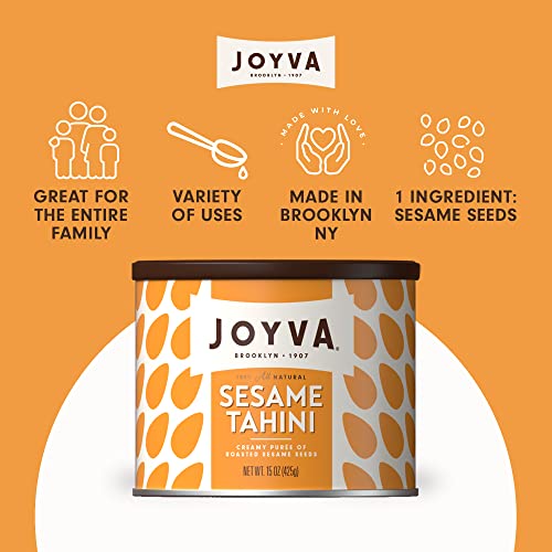 Image of Joyva Sesame Tahini | Roasted Sesame Seed Puree | 15 oz | Smooth & Creamy