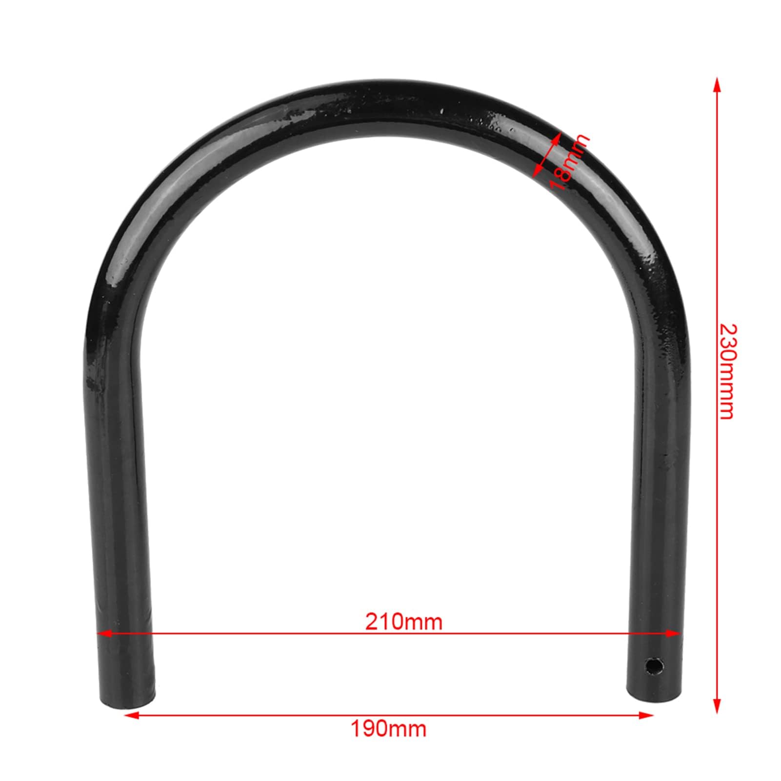 KIMISS Moto Siège Arrière Cadre de Boucle boucle Cerceau Montage de montage Accessoires sièges auto(210mm Tube plat)