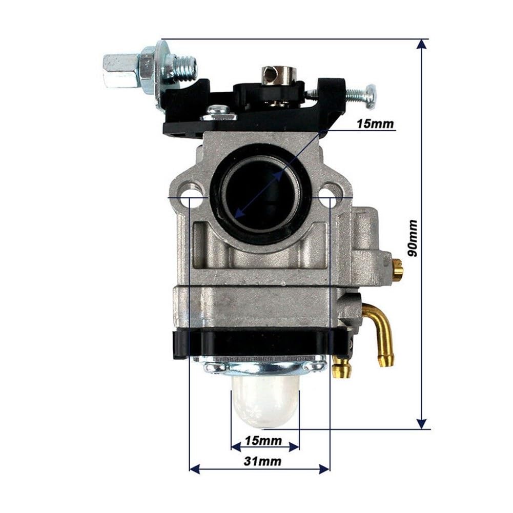 Carburatore Di Ricambio Per Decespugliatore T-Mech 52cc 5in1 - PerfektGarten Per Tagliaerba E Motosega