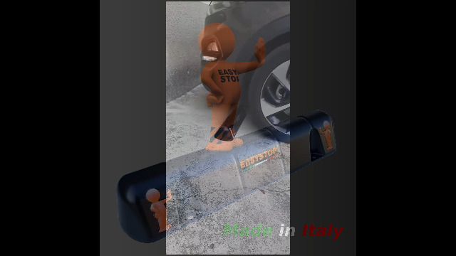 Fermaruota EASYSTOP FIXED Con Tasselli - Inodoro, Per Garage E Autorimesse