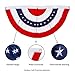 Evergreen Flag 2 x 4 Feet American Flag Bunting | Pleated Fan Design | Durable Weather Resistant Material | Patriotic Outdoor and Indoor Decor for Home and Garden