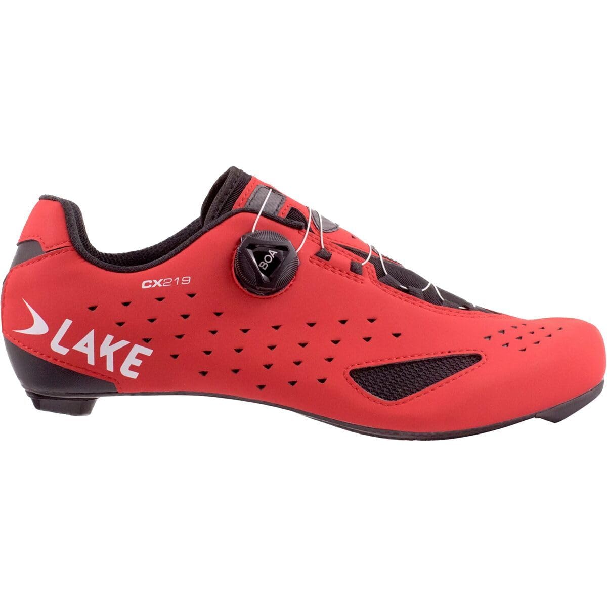 Lake Cx219 Cycling Shoe - Men's Red/White, 42.0